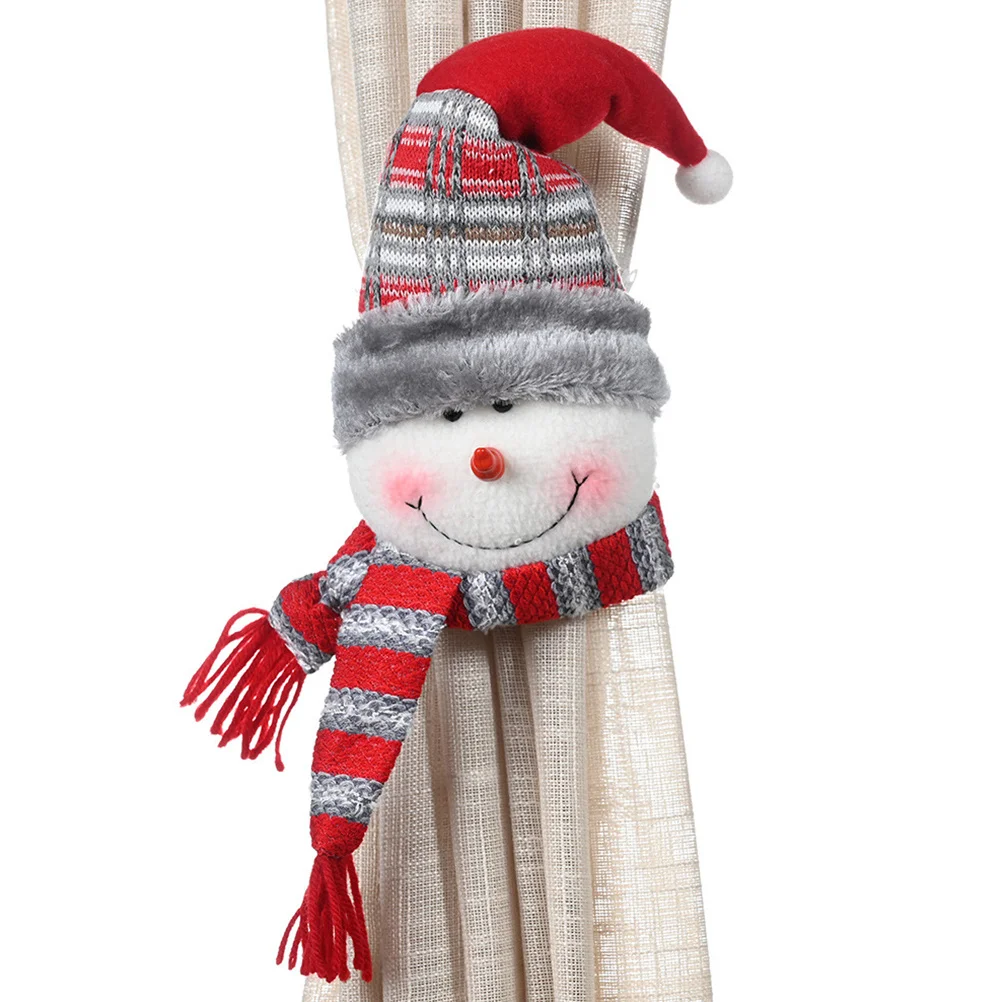 2 قطعة ثلج عيد الميلاد الستار مشبك غرامة صنعة قسط غير المنسوجة النسيج جميل واقعية ثلاثية الأبعاد تحسس قوي احتفالي #2