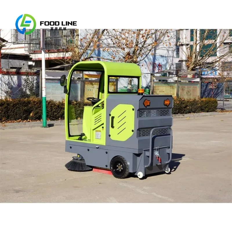 Customized pure electric mechanical floor sweeper street cleaning equipment for construction site restaurant commercial premises