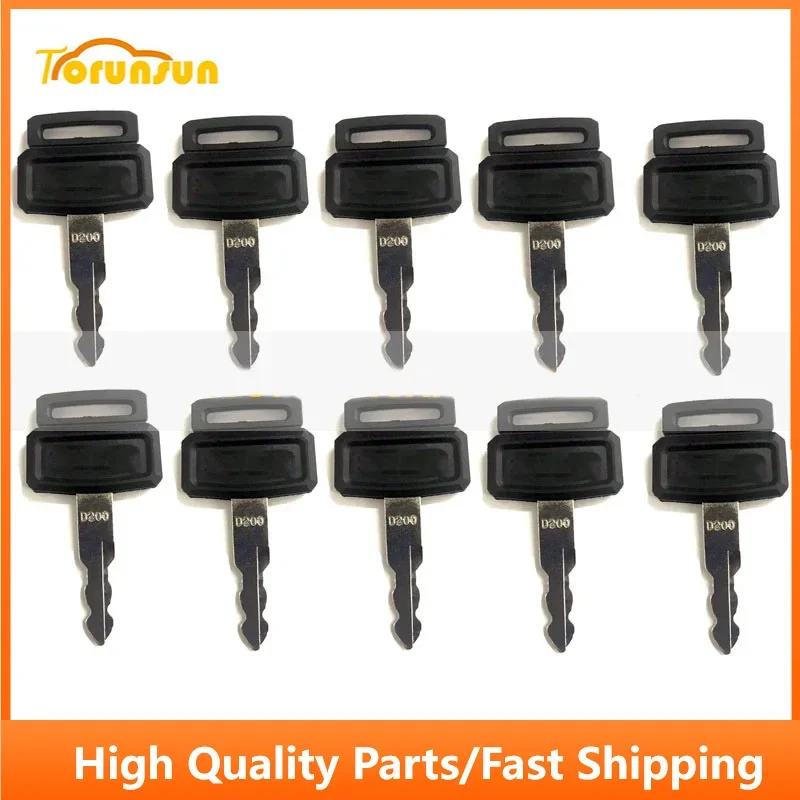 

10pcs Ignition Key D200 Fit For Daewoo and Doosan Excavator