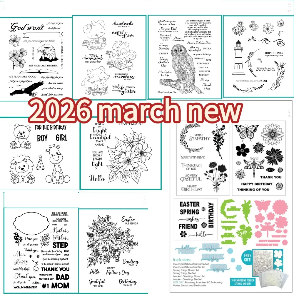 

2026 new spring Butterfly Metal cutting dies scrapbook Diary decoration stencil embossing template DIY greeting card handmade