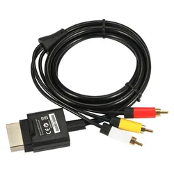 1,8 м/6 футов Аудио Видео AV RCA видео композитный кабель 3RCA видео композитный кабель для Xbox 360 тонкий 1,8 м с тремя разъемами RCA