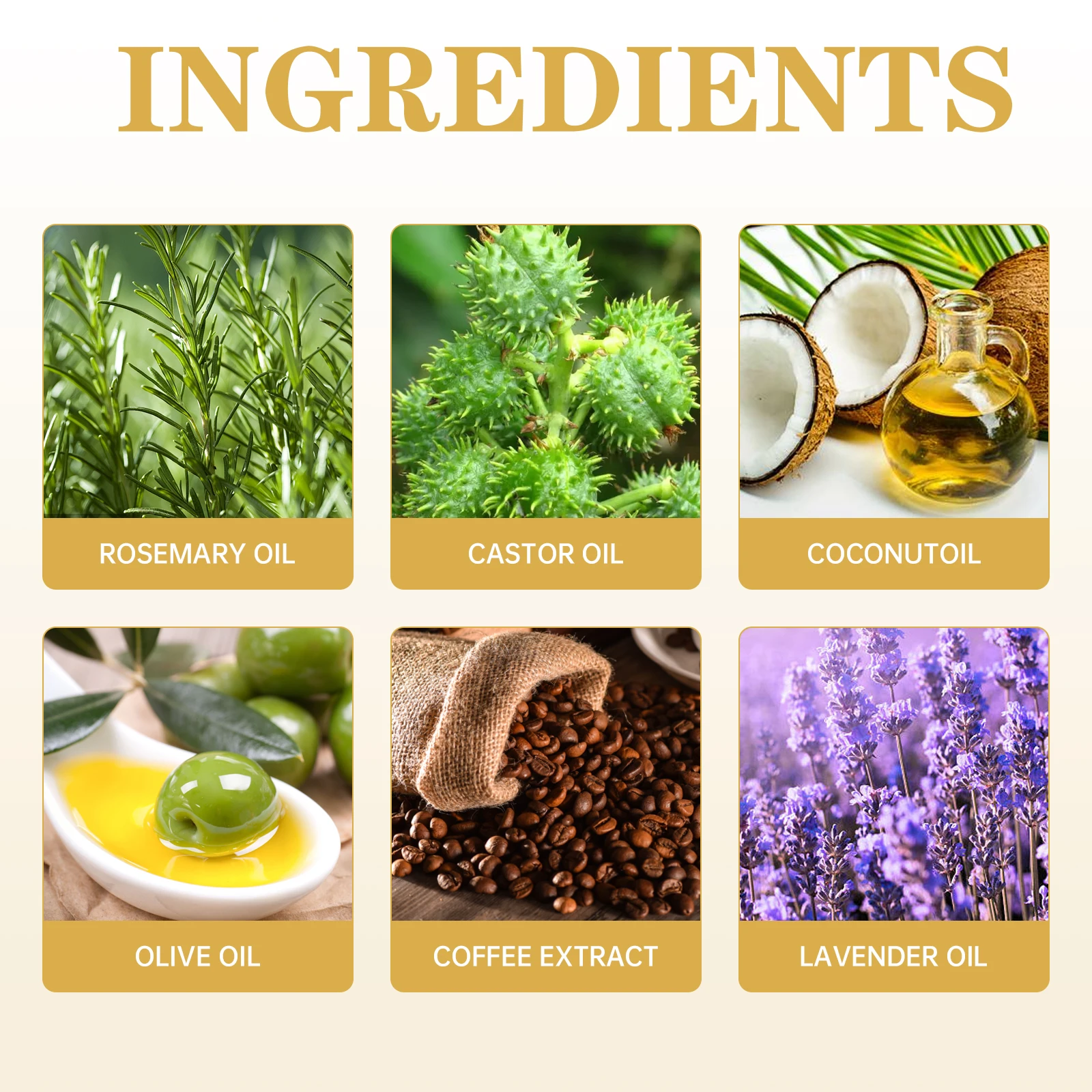 

2 шт. масло для роста волос, 60 мл, гуще, предотвращающее выпадение волос с розмарином и касторовыми маслами, усилитель кожи головы для ежедневного питания