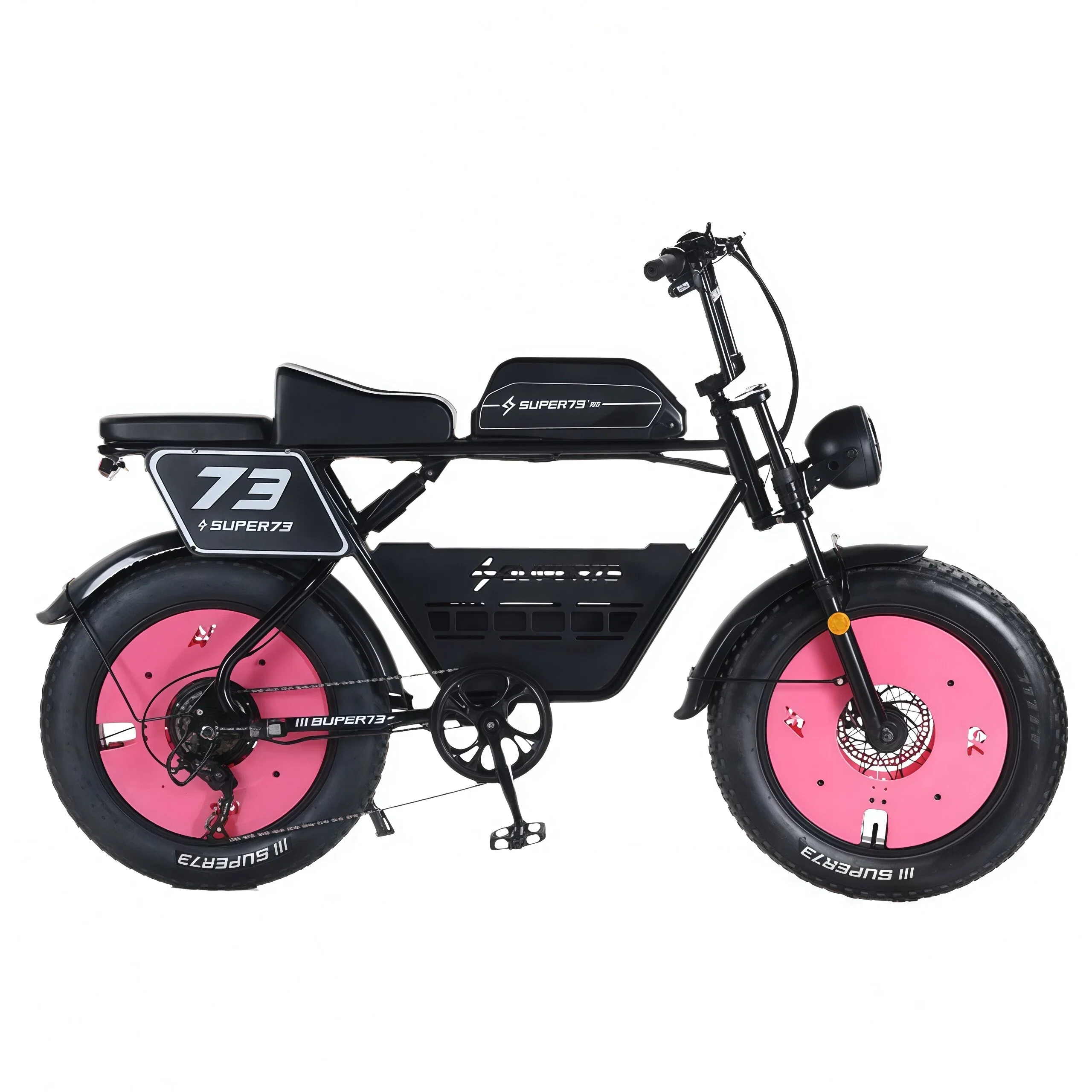 

48V Lithium Battery Retro E-bike, 20*4.0 Fat Tire Mountain Bike, 12 Speed Brushless Rear Hub Motor, 3 Riding Modes