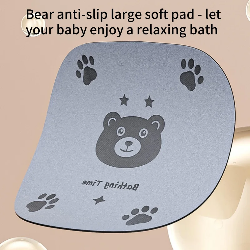 حوض استحمام قائم للأطفال مع وظيفة مضادة للانزلاق ومضادة للانزلاق، حامل حوض استحمام متعدد الوظائف قابل للتعديل للأطفال #5