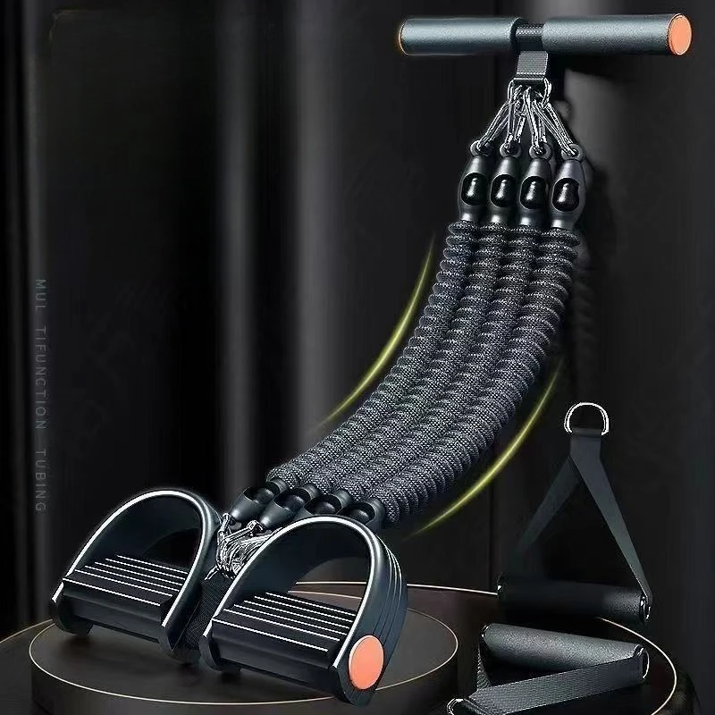 

Pedal Tension Rope Back Abdominal Waist Strength Training Pull Rope Gym Equipment Hand expander