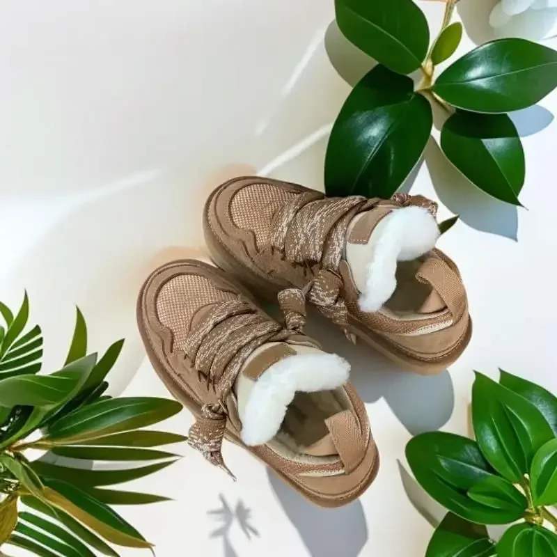 

2025 New Mel Low Top Sheepskin Boots Warm Winter Shoes Fashion Casual Comfortable