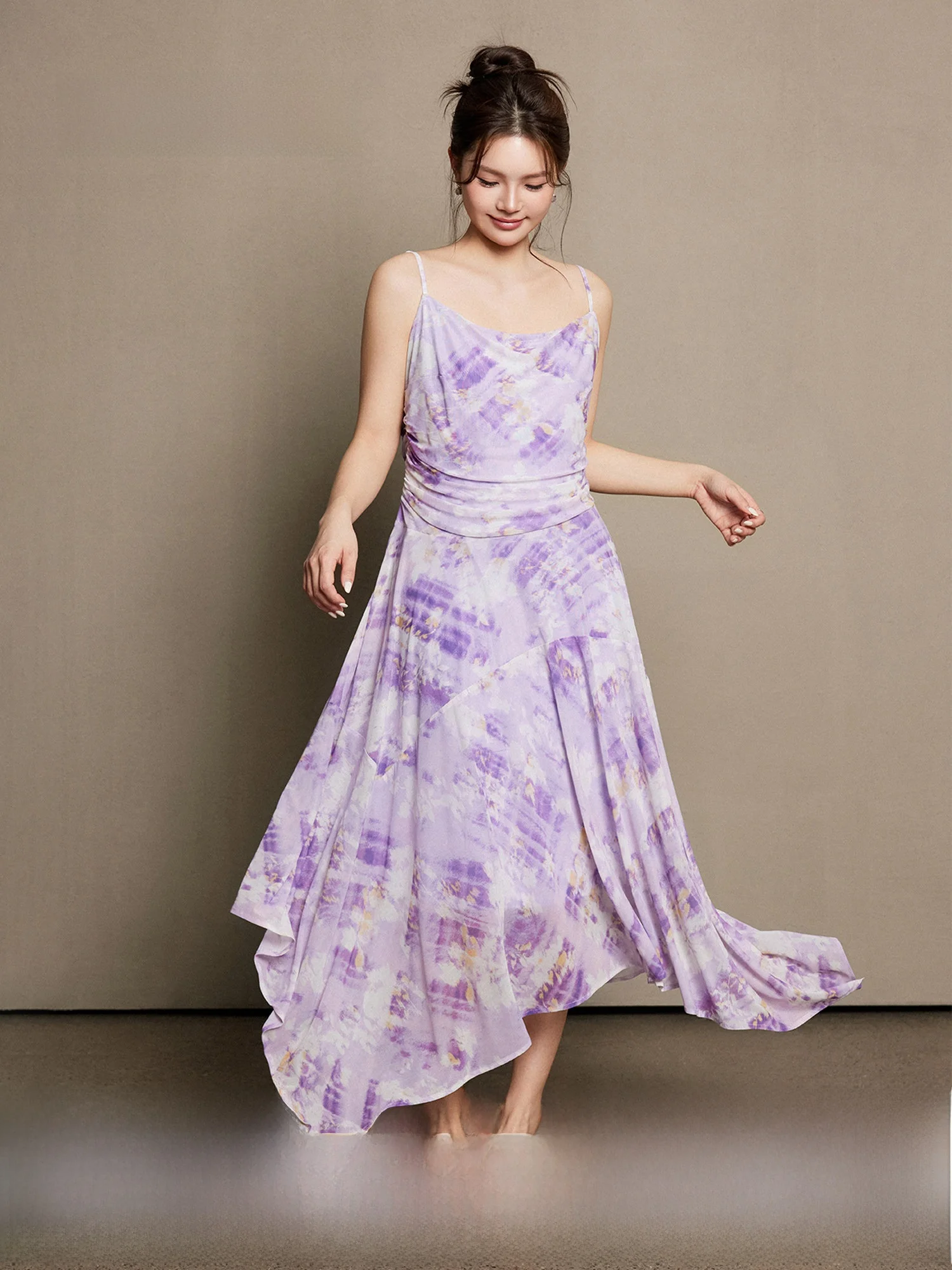 

Classic Provence Sle Printed Me Slim Fit Summer Spring Seasonal Strapl Dr Casual A-Line Skirt Long Dr