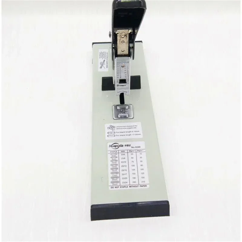 Heavy Duty Hand Operated Paper Binding Stapler with Large Capacity for Bookbinding and Stapling