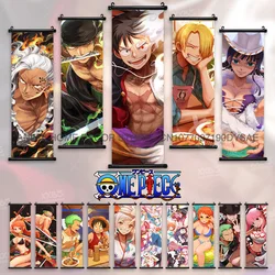 ONE PIECE Poster Brook Anime Decorative Paintings KING Home Artwork Monkey D. Luffy Wall Decor Roronoa Zoro Scroll Picture Sanji