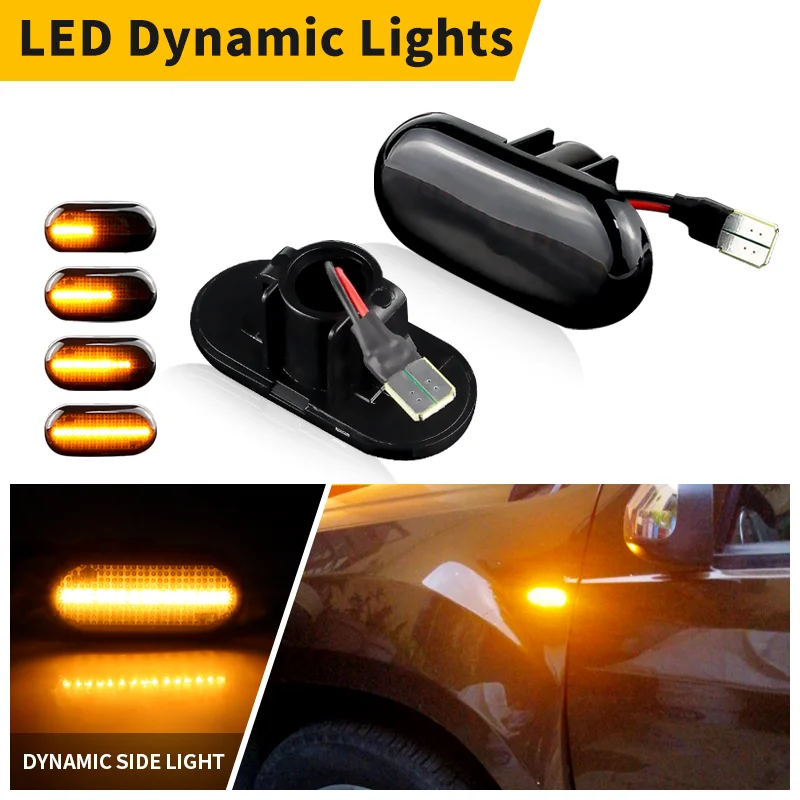 2Pcs Led Dynamic Tu… - image