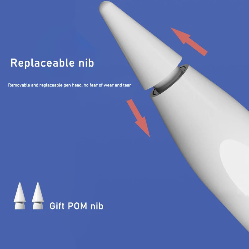 Für iPad-Bleistift mit kabelloser magnetischer Aufladung Handflächen abweisung Neigung empfindlichkeit gelten für 2018-2022 iPad Pro/Air/Mini-Zeichenstift