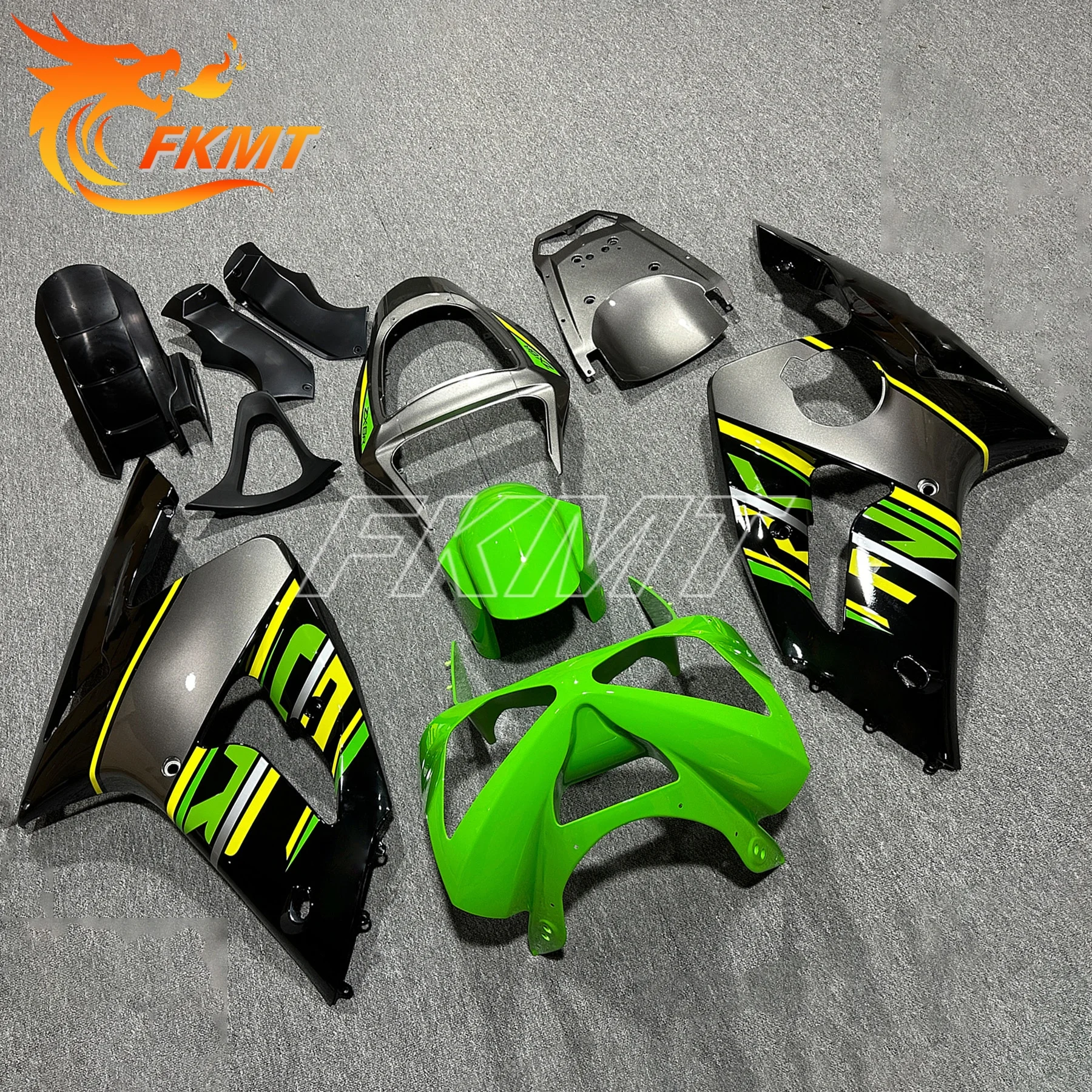 لكاواساكي ZX6R 636 2003 2004 رئيس الهدايا المجمعة ZX 6R 03 04 كامل دراجة نارية البلاستيك مكون Fairings