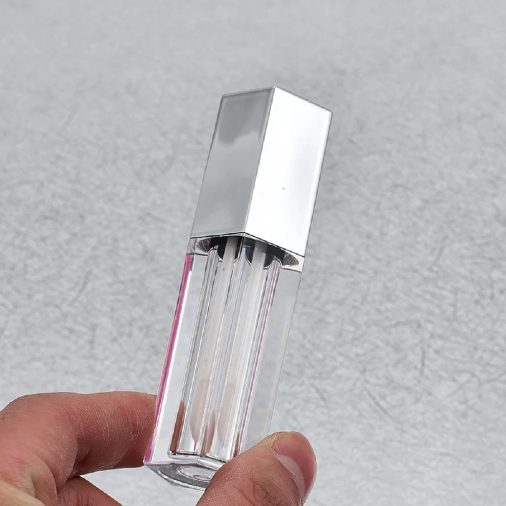 5/10/30/50 قطعة 5 مللي فارغة أنابيب طلاء تلميع للشفاه كحل الحاويات غطاء ذهبي ، الماسكارا إعادة الملء زجاجات Lipgloss التجميل التعبئة