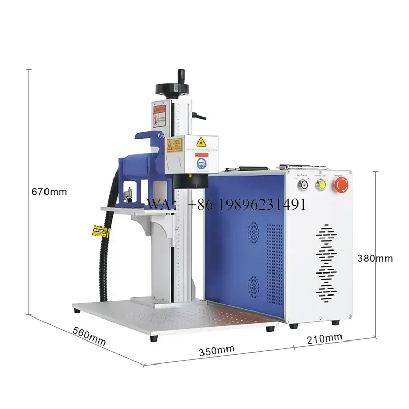 Wmwmnu for Bingyan 10W 40W 70W 150W 200W 3D Dynamic Metal Fiber Marking for Jewelry Engraving Home Use