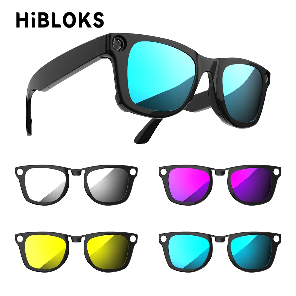 HIBLOKS Polarized Clip For Ray-Ban Meta Wayfarer GEN2 RW4012/4006/4008 Smart Glasses Colorful Clip Sunglasses Lenses