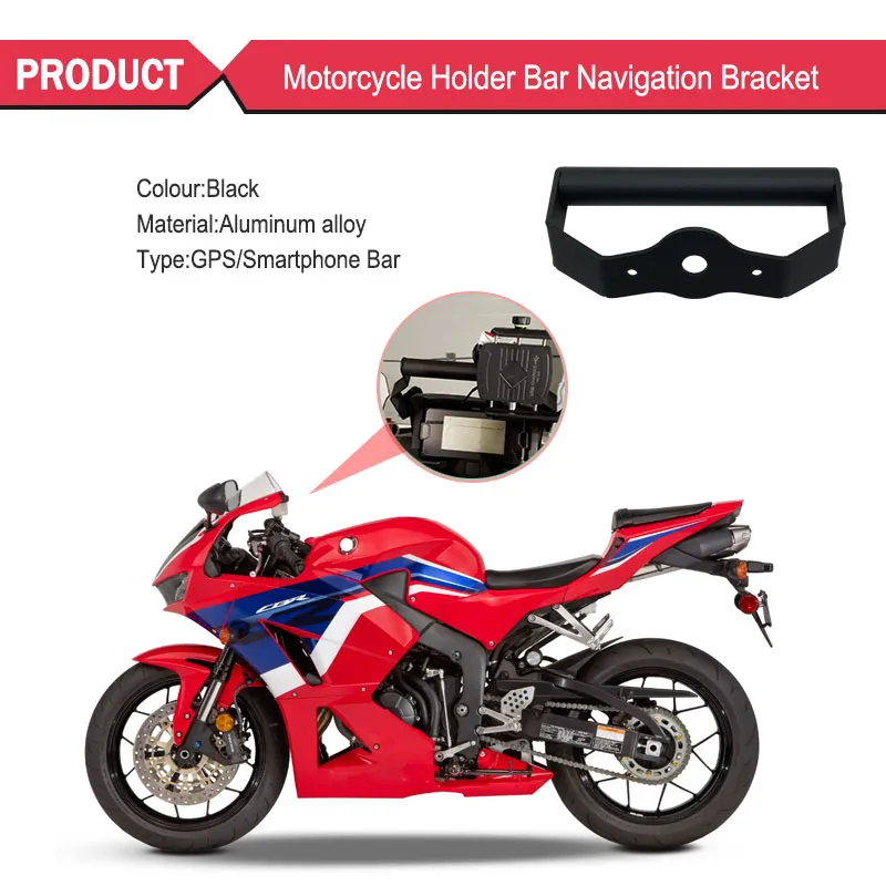 For Honda CBR600RR CBR600 2021 2022 2023 Motocycle Navigation Bracket Front Bar Phone Holder Mount Stand CBR 600 RR 600RR view 2
