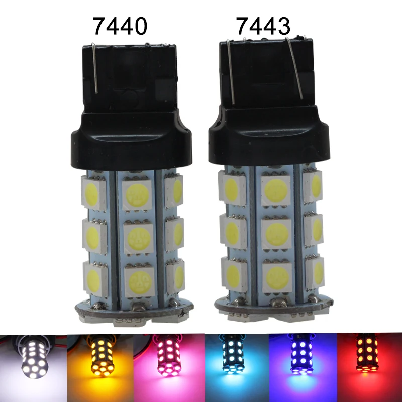 Lampada Led Car Light 4W 12V 24V T20 7440 7443 W20W W21/5W Canbus Auto Truck Brake Tail Lamp 12 24 V Volt Turn Signal Bulb