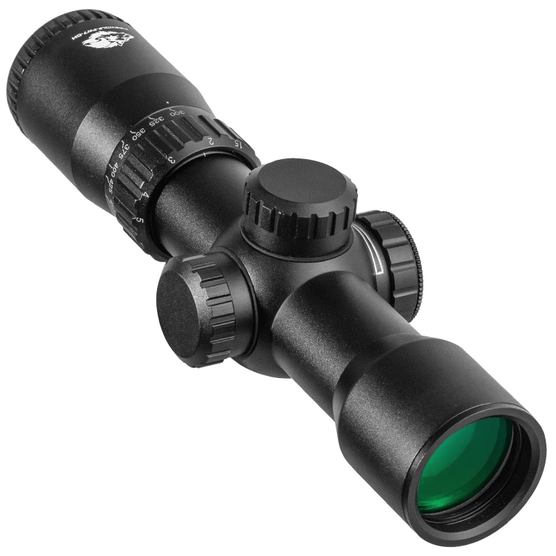 Imagem -03 - Fire Wolf-green Glow Optical Rifle Scope Besta Irg 1.55x32 Ponto Vermelho Caça Curta