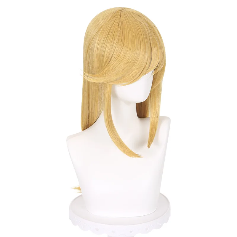 

Long Wavy Synthetic Wig Blonde Brown Cosplay Costume Fluffy Natural Hair Middle Part Women Party Daily Use