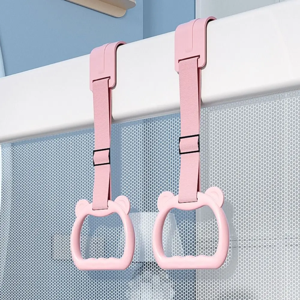 

Stroller Ring Baby Pull Ring Plastic Bed Accessories Baby Crib Hooks Solid Color Hanging Ring Standing Assistance Ring Pendants