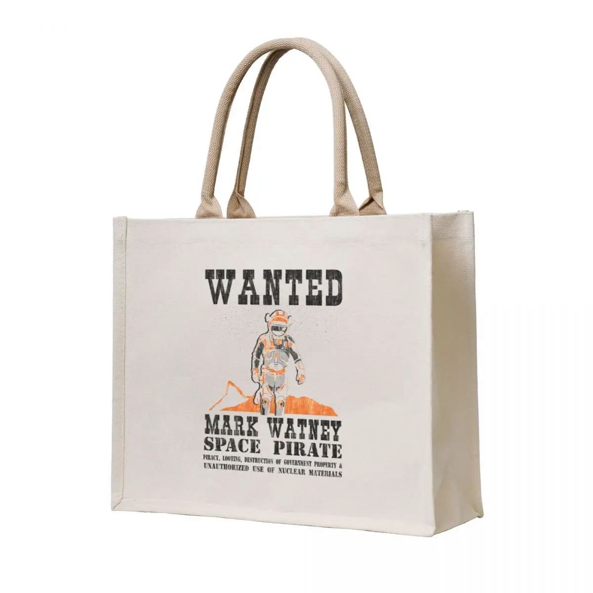 

Wanted! Space Pirate Tote Bag Custom bag tote bag screen tote Canvas shoulder