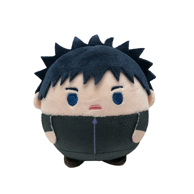 new 10cm Jujutsu Kaisen Round Plush Keychain Yuji Megumi Choso Yuta Anime Fluffy Stuffed Doll Bag Pendant Fans Gift - view 3