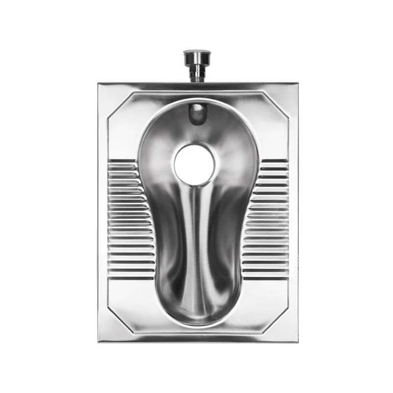 

304 stainless steel squatting toilet, school public toilet deodorant and non-slip integrated forming squatting toilet squatting