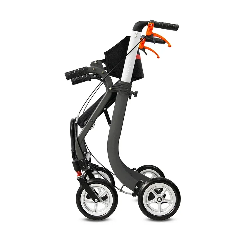 

Handicapped Scooter for Elderly Rehabilitation Walking Aid Walker Rollator with Shopping Trolley