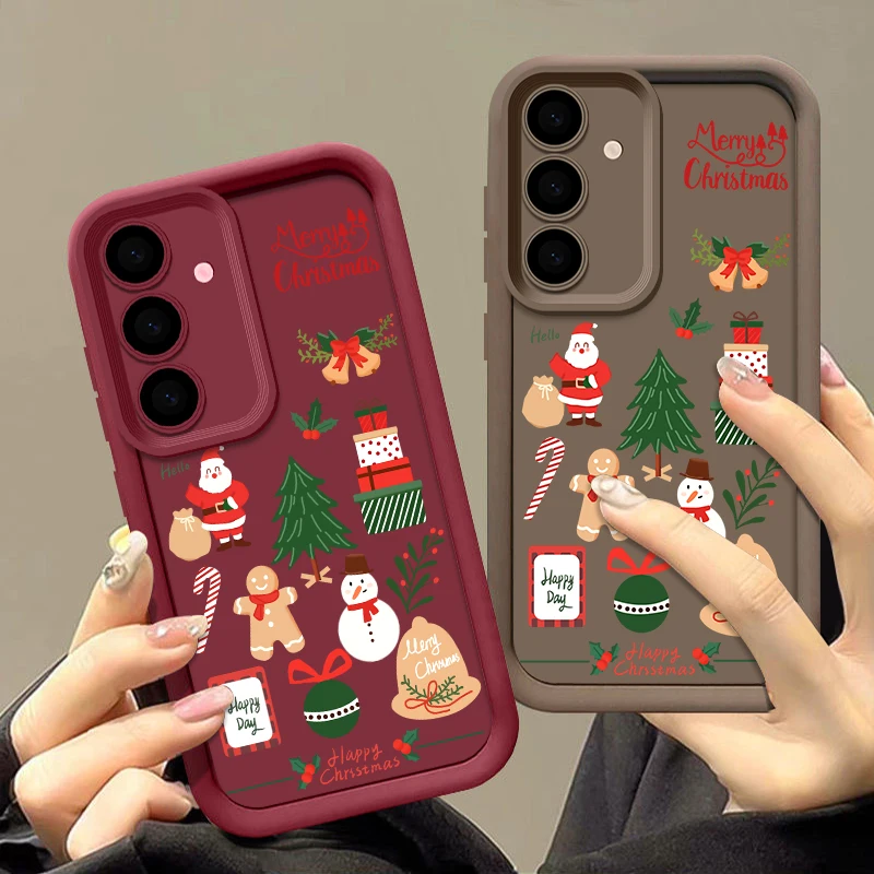 Custodia in TPU Gingerbread Man per Samsung Galaxy A17 A56 A36 A26 A16 A55 A35 A15 A54 S25 Edge S24 S23 Ultra S22 Plus S24 S23 FE Cover