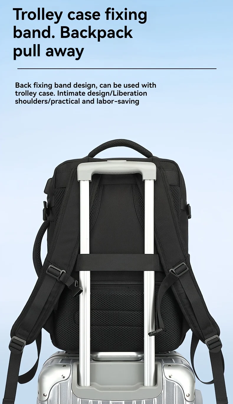 Travel Backpack for Women Men, 15.6 Inch Laptop Backpack Carry On Flight Approved Large Capacity Weekender Overnight Bag, Waterp