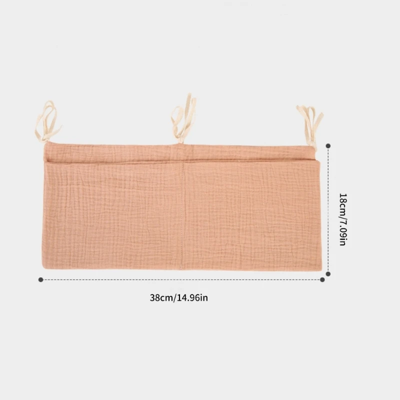 Organisateur rangement suspendu au chevet bébé, rangement latéral berceau pour couches, vêtements, jouets N84E