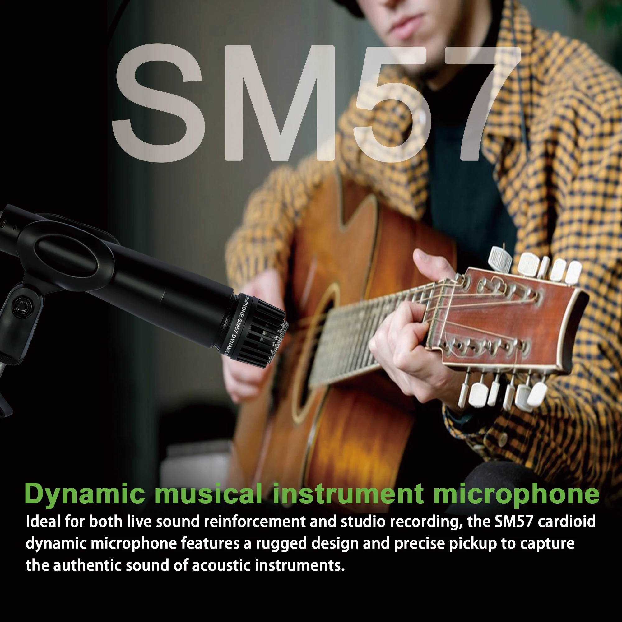 Lokchonk  Handheld Mic Vocal Cardioid Microphone For Livehouse,Karaoke SM57