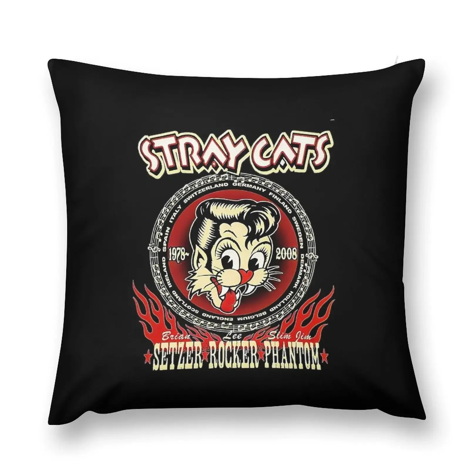 STRAY CATS Throw Pillow ornamental pillows luxury throw pillow covers Plaid Sofa pillow