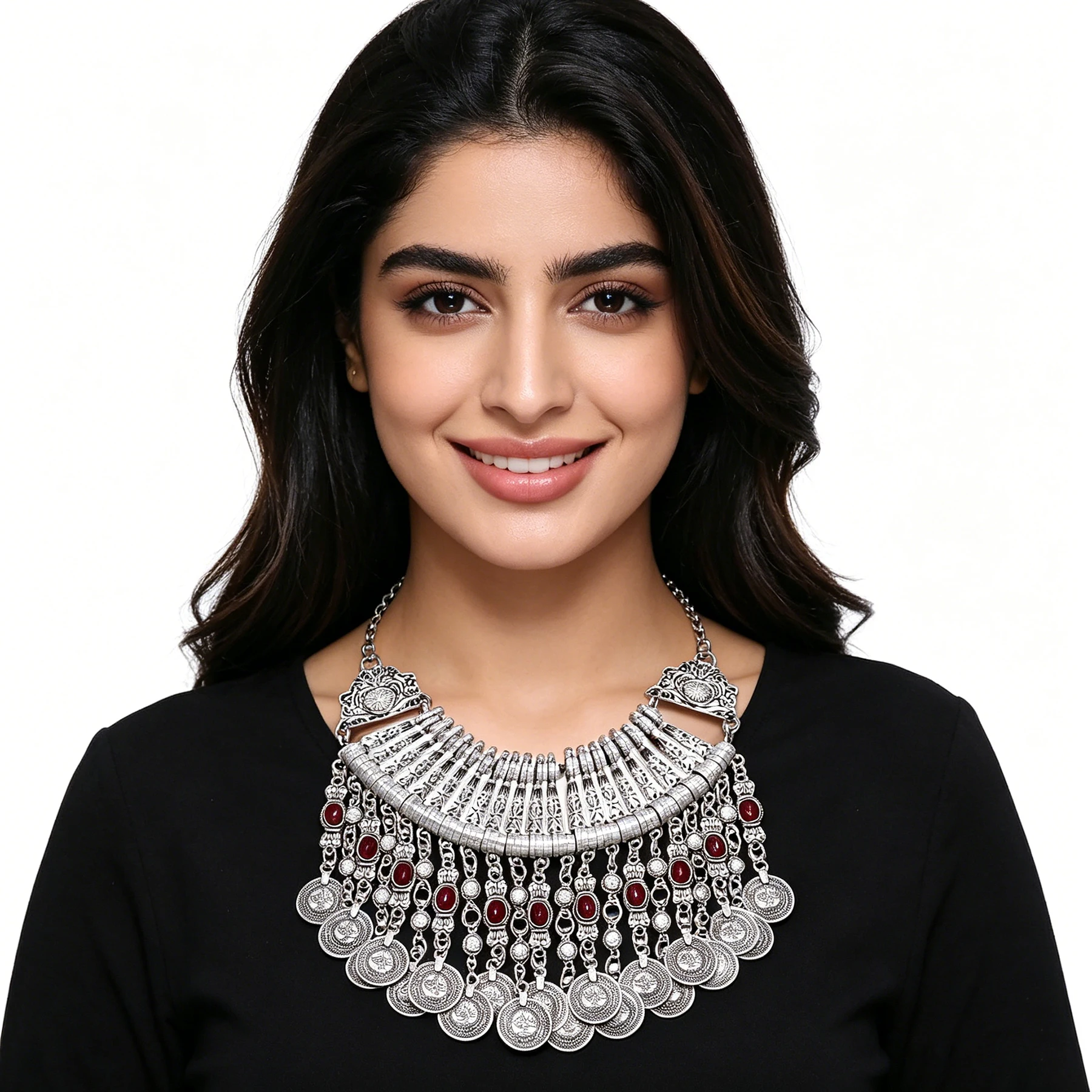 Vintage Silver Color Ethnic Co - Ethnic Fashion Pakistan review and price