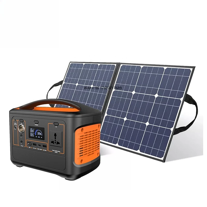 American 110 Volt Plug Portable 500 Watt Mini Solar Panel Pure Sine Wave Power Station and Outdoor Solar Inverter