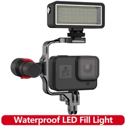 Waterproof LED Fill Light Diving Night Light For Gopro Hero 13 12 11 10 SJCAM AKASO insta360 DJI Osmo Action Camera Accessories