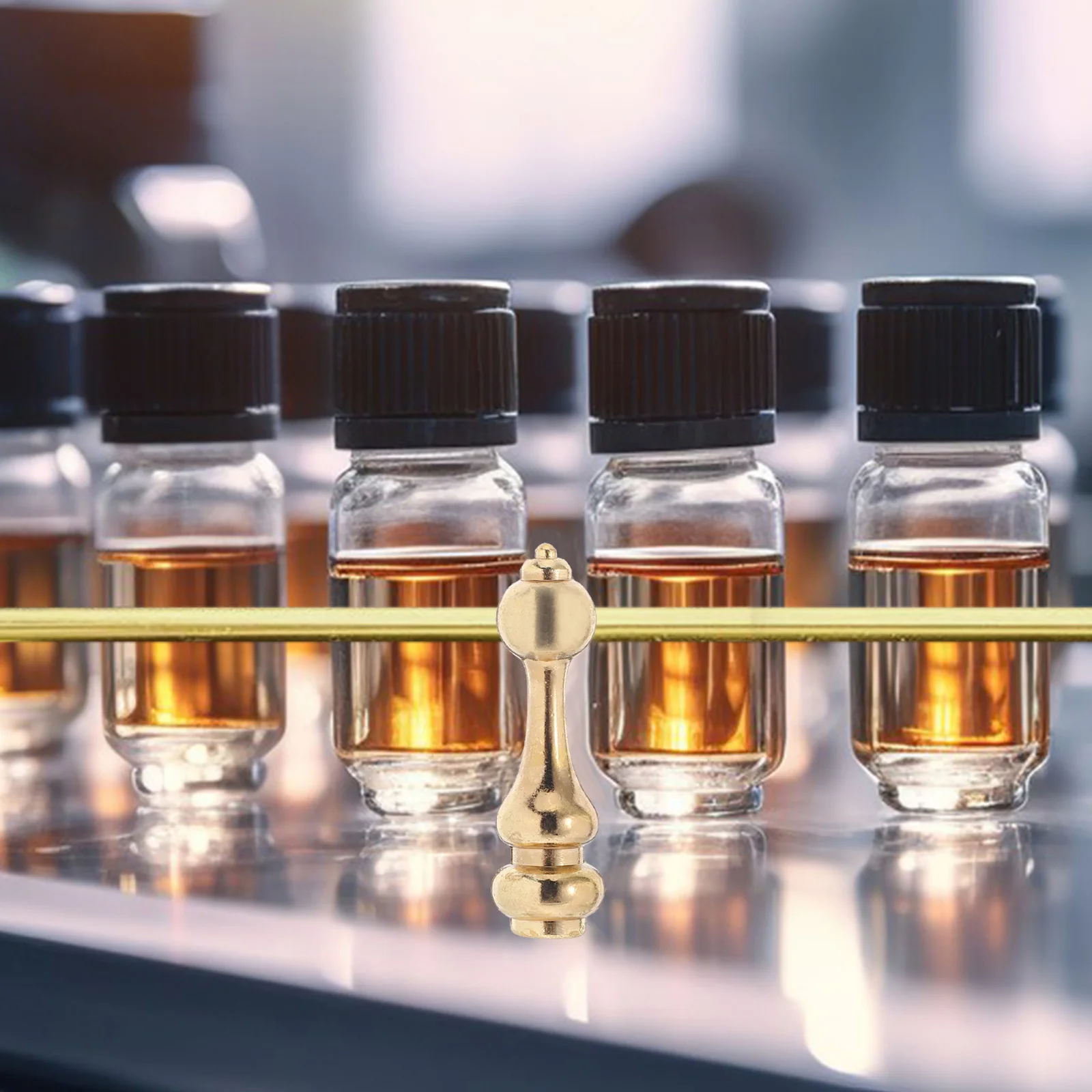 

10pcs Railing Connectors For Furniture Cabinet Wine Cart Glass Railings Zinc Alloy Gourd Head Bracket Pole Hardware Fittings