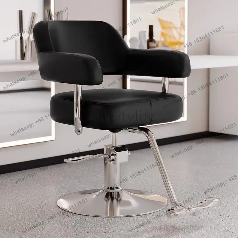 

Creative Modern Barber Chairs Premium Beauty Elegant Minimalist Salon Chairs Space Saving