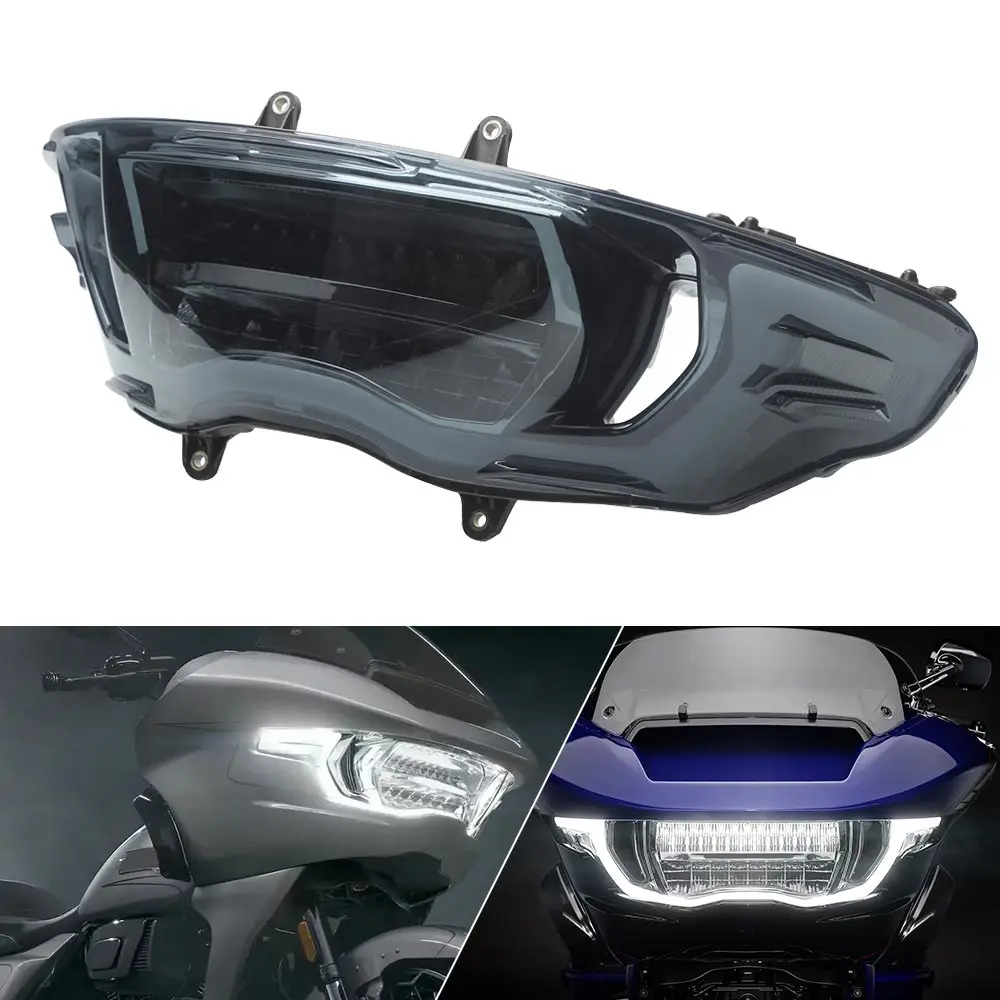

For Harley Touring Road Glide 2023-2026 Motorcycle Front Headlight Headlamp Hi/Lo Beam Head Lamp Light Assembly