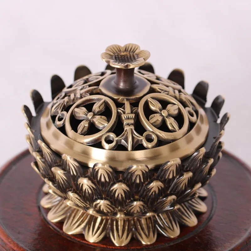 All Brass Lotus Burner Sticks Coil Incense Worship Manufacturer Wholesale