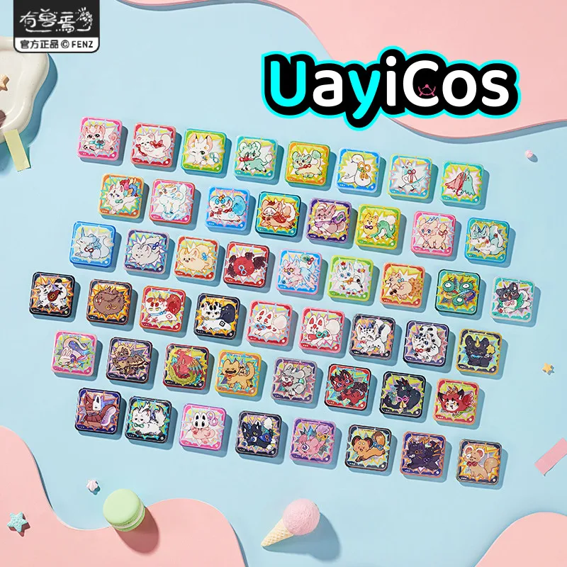 

50pcs Official Fabulous Beasts Cartoon Animal Babao Sugar Tinplate Badge Brooch Pins Ornament Doll Accessories Anime Toy Kids Gi