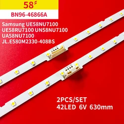 New LED backlight strip for Samsung UE58NU7100 UE58RU7100 UN58NU7100 UA58NU7100 LM41-00632A BN96-46866A JL.E580M2330-408BS