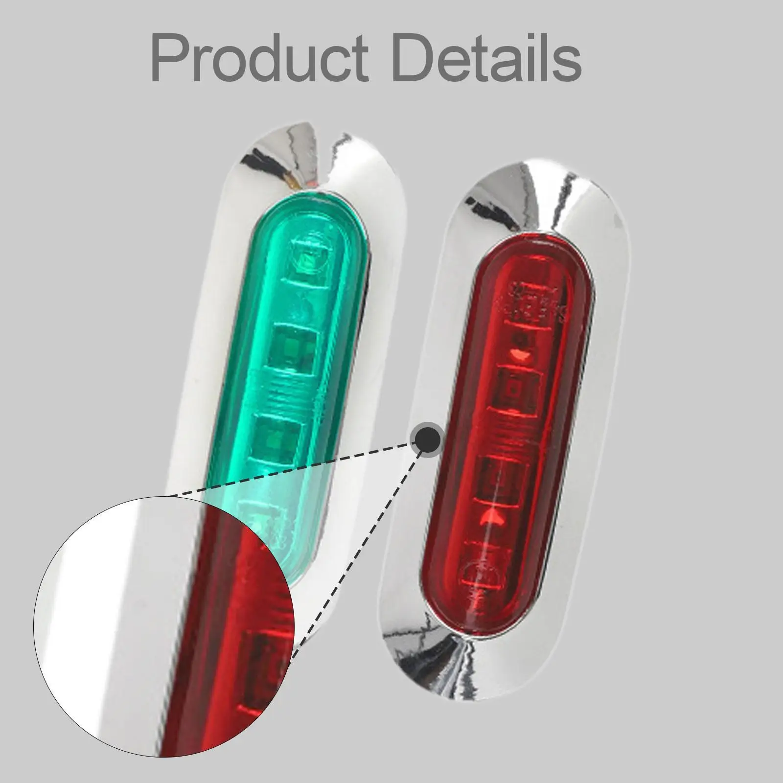 

2 боковых габаритных фонаря для грузовиков, прямая замена, водонепроницаемые, в комплекте с аксессуарами