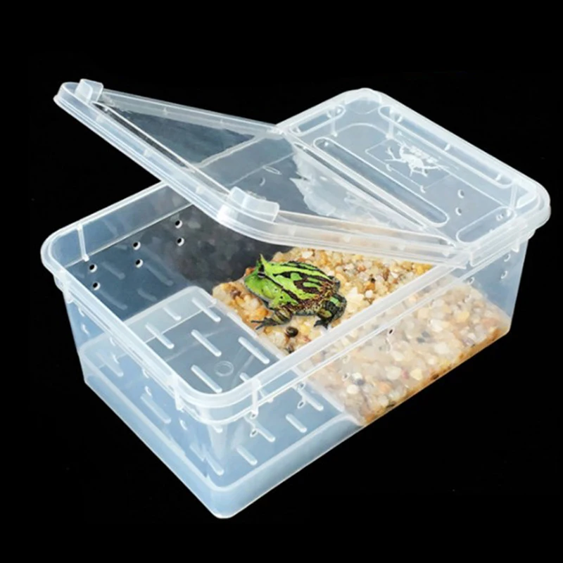 1PCS Vivarium Lid Reptile Pet Product Reptile Tank Insect Spiders Tortoise Lizard Acrylic Transparent Breeding Box