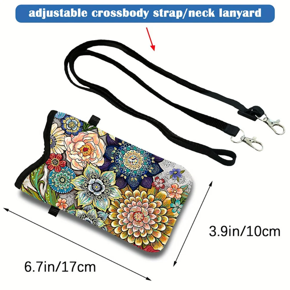 

Fashion Waterproof Mobile Phone Bag Shockproof Multifunctional Crossbody Phone Bag Adjustable Strap Shoulder Bag for Women