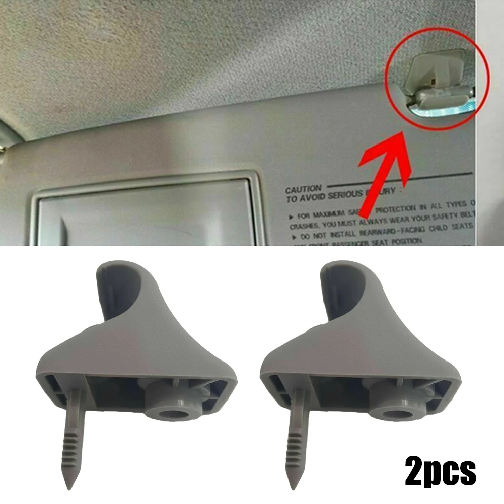 

1pair Car Sunvisor Clips Retainer Hooks For Hyundai For Getz 2002 - 2011 ABS Grey Sunvisor Retainer Clips Support Brackets