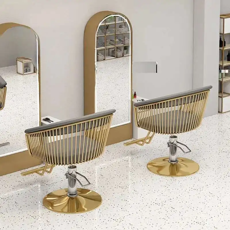 

Modern Professional Barber Chairs Nordic Luxury Perm Hair Dyeing Barber Chairs Barbershop Comfort Salon Furniture Taburete FYBC