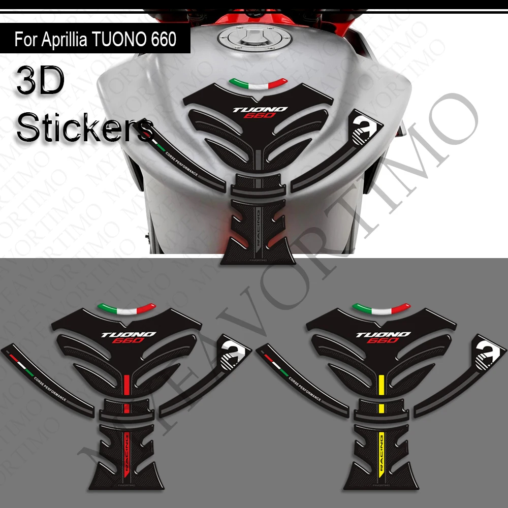 

For Aprilia TUONO660 TUONO 660 Protector Motorcycle Tank Pad Cap TankPad Gas Fuel Oil Kit Knee Fender Stickers Decals
