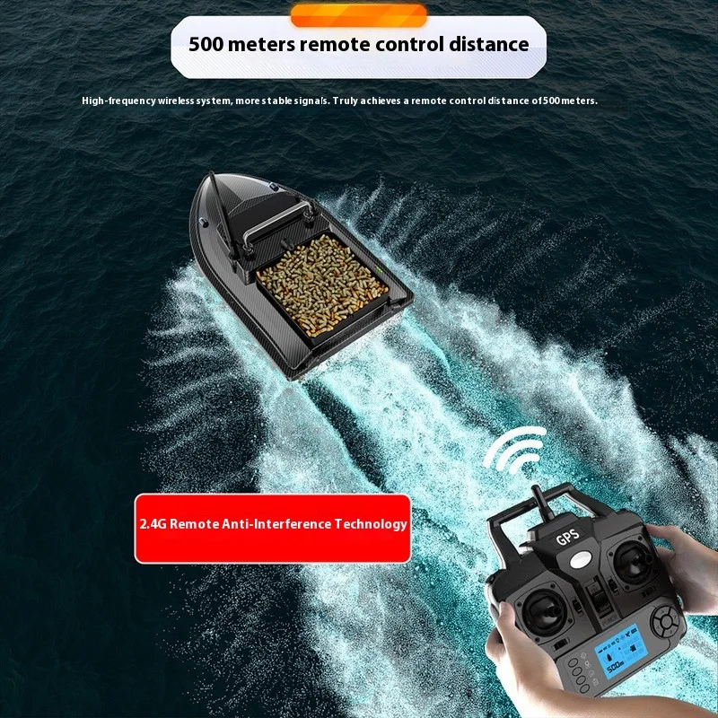 Barco de cebo MBLN VX – GPS 500 m, control remoto y retorno automático - imagen 4