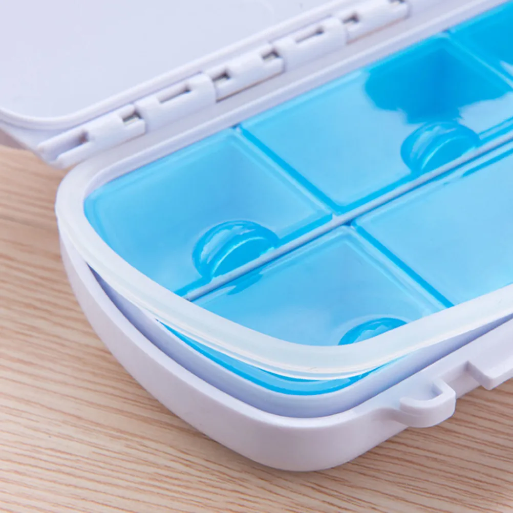 6 Grid Portable Pill Box Plastic Medicine Organizer Waterproof Moisture Proof Travel Daily Pill Storage Case for Seniors
